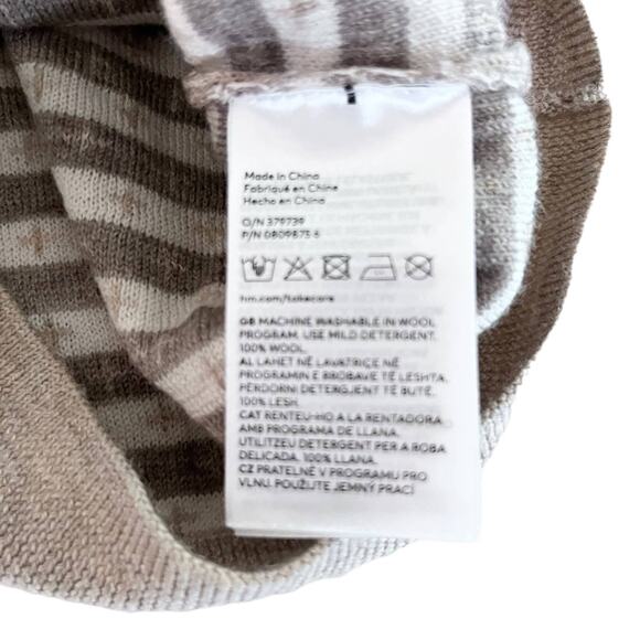 H&M boys wool  tan nuetral sweater 9 months - Picture 2 of 5